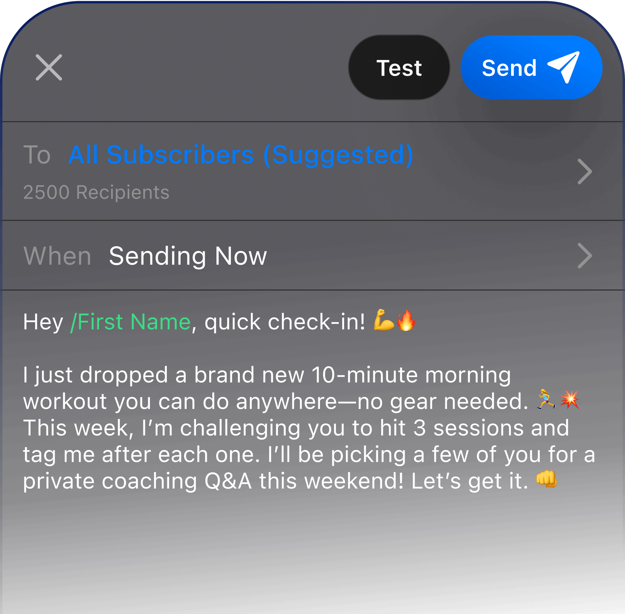 Markit messaging interface